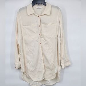 Korean Blouse Button Front M Roem